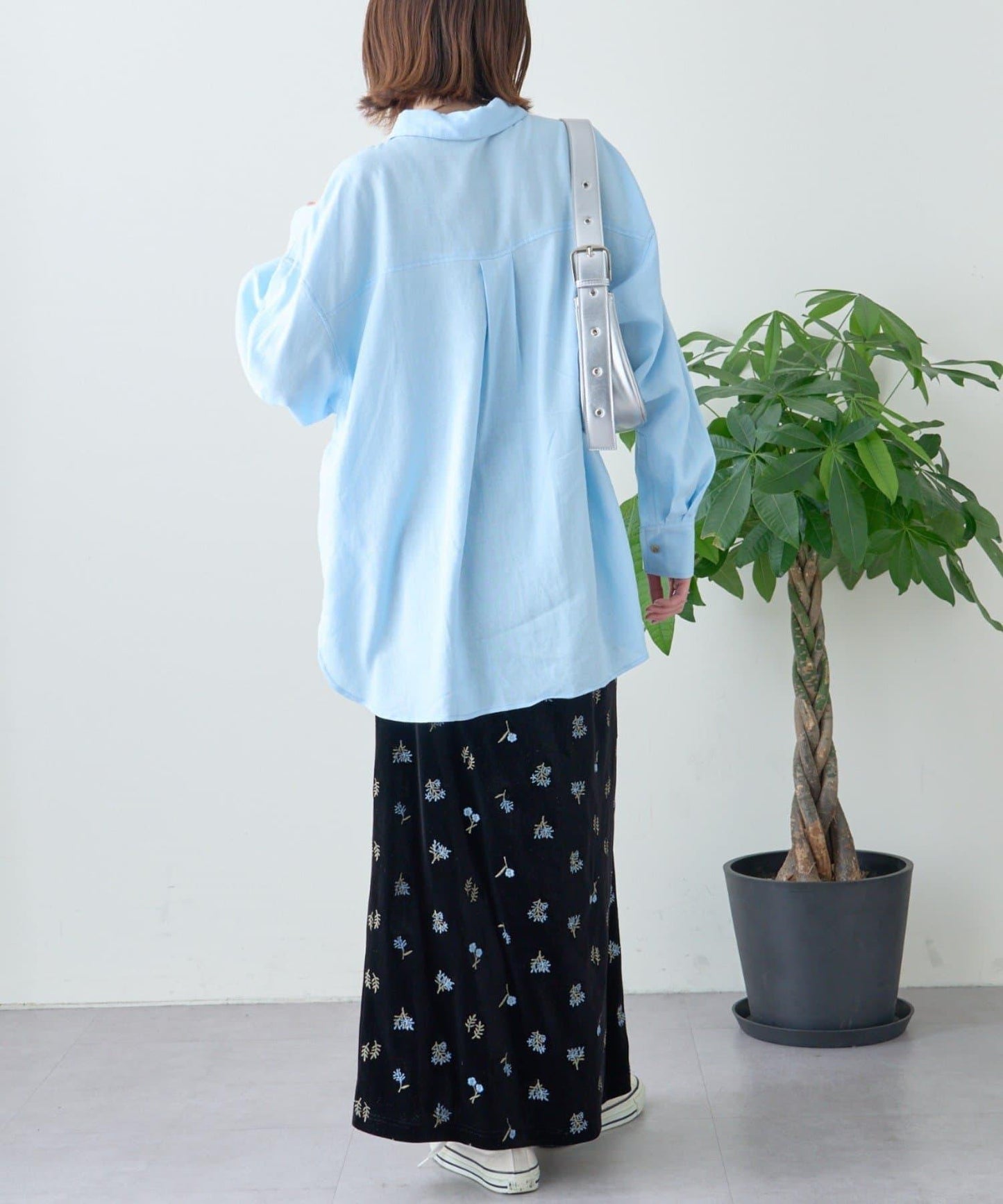 【限定】亞麻混紡常規襯衫