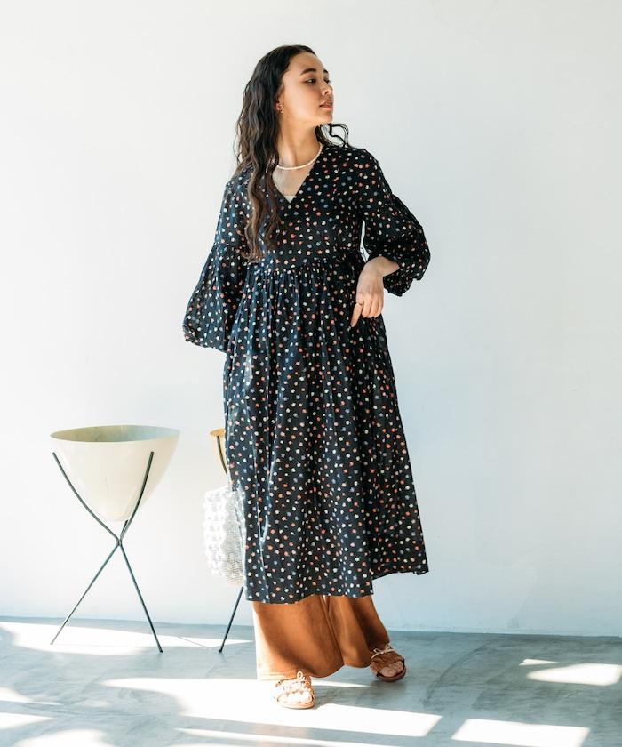 印度風格 長袖連衣裙