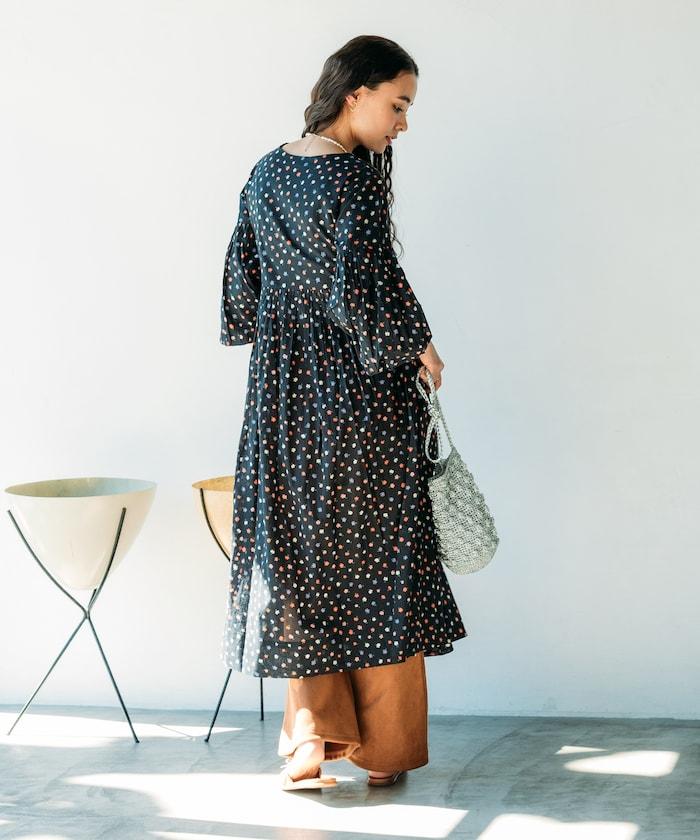 印度風格 長袖連衣裙