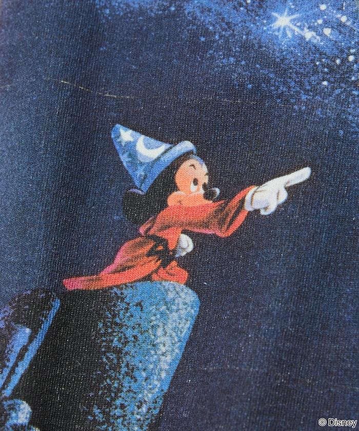 DISNEY/迪士尼/《幻想曲》/海報設計/米奇老鼠/印花 圓領T恤