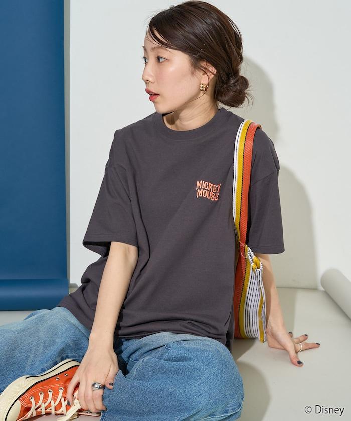 聯名/米老鼠/米奇老鼠背刺繡短袖T恤