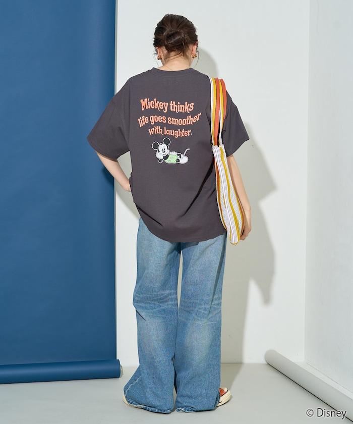 聯名/米老鼠/米奇老鼠背刺繡短袖T恤
