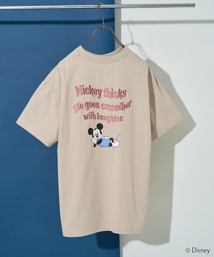 聯名/米老鼠/米奇老鼠背刺繡短袖T恤