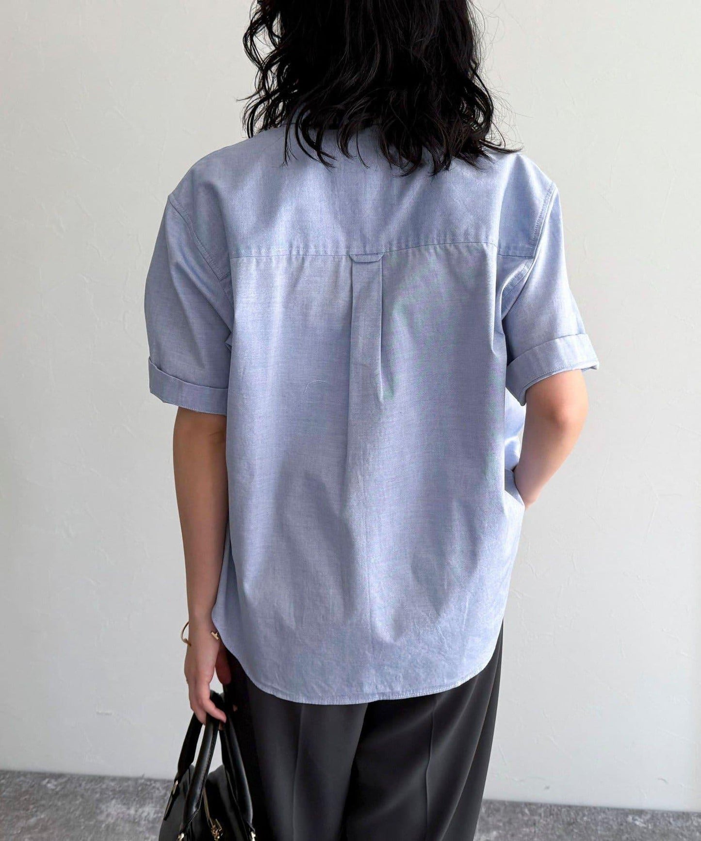 FR刺繡短袖襯衫