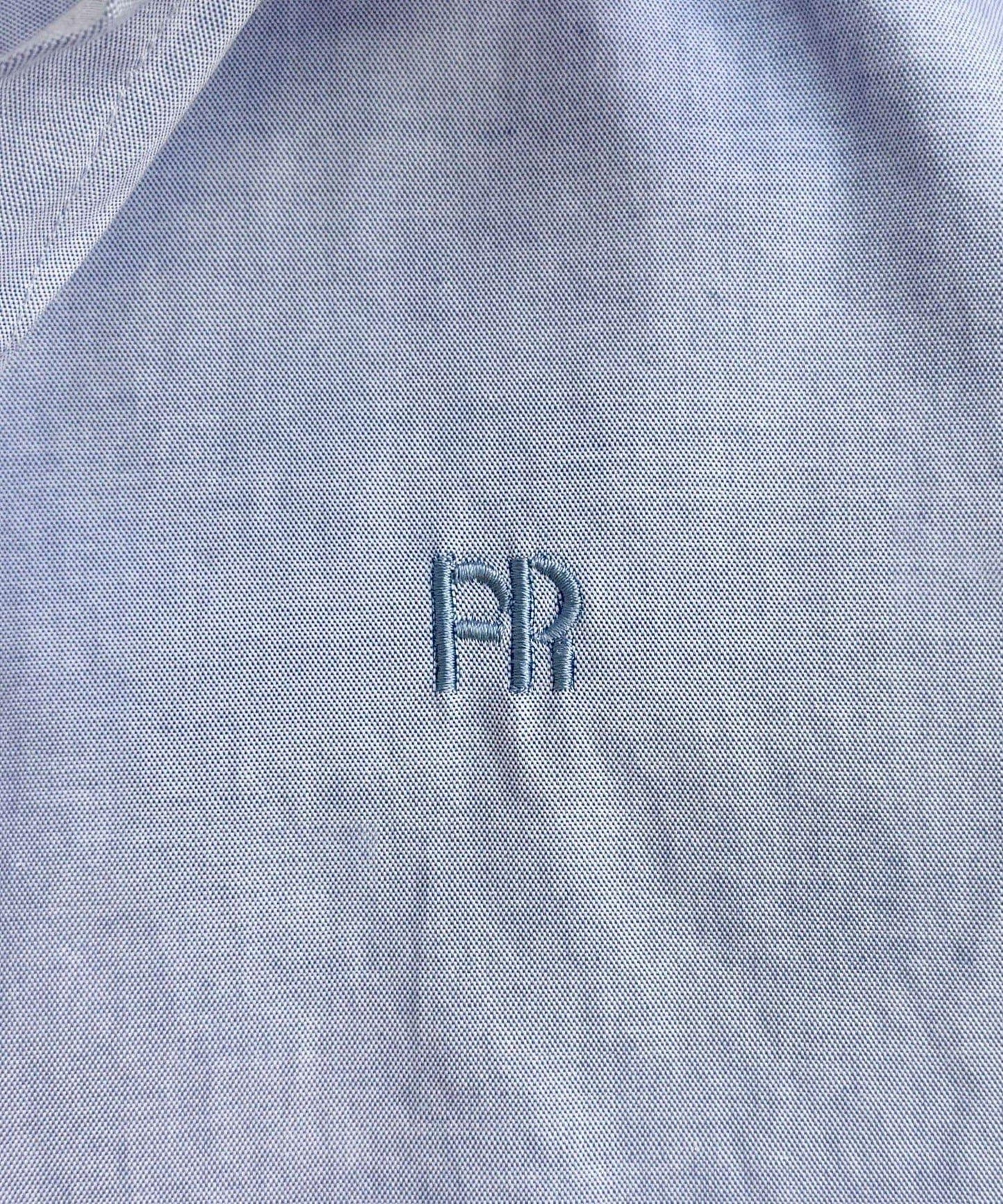 FR刺繡短袖襯衫