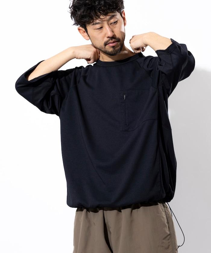 《AIR》DRY 高功能材料 防曬衣 大尺寸 圓領 短袖T恤/接觸冷感/遮熱/防紫外線/吸溼速幹