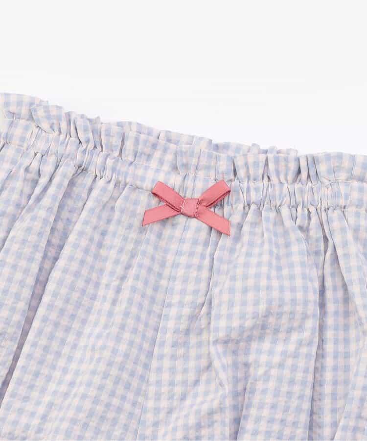 【連衣裙】少女風格格紋嬰兒套裝