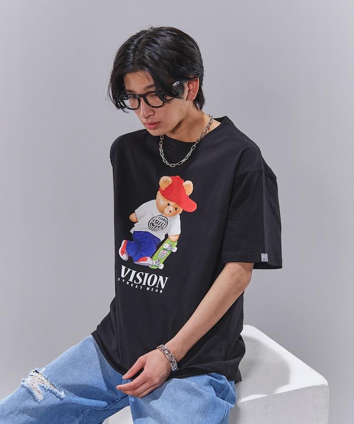 Bear Skate圖案印花T恤