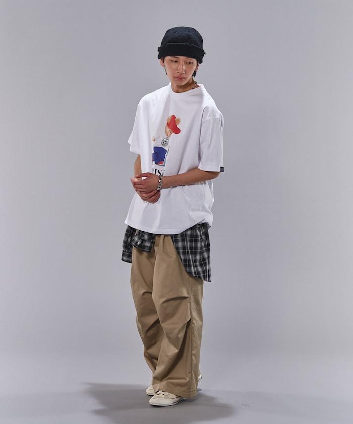 Bear Skate圖案印花T恤