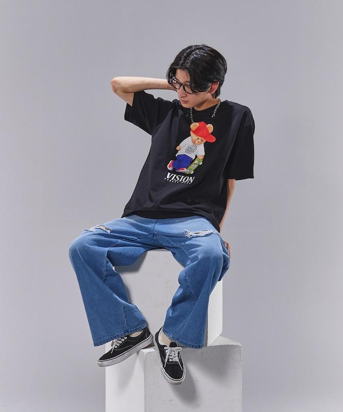 Bear Skate圖案印花T恤