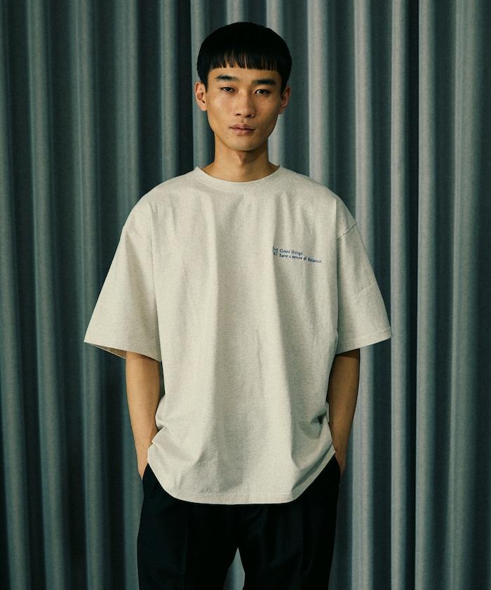 BASIC標誌刺繡T恤 / 單點刺繡短袖T恤