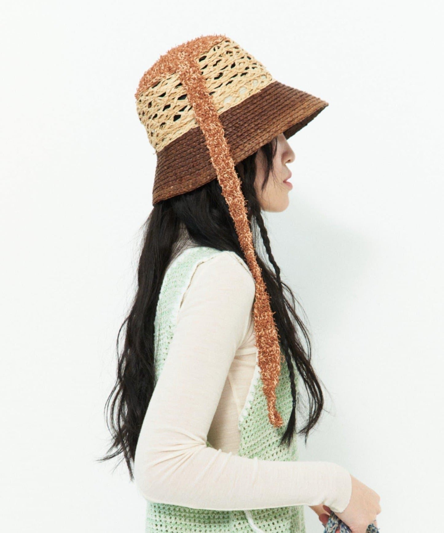 【MISU A BARBE(密絲阿巴布)】HIDDLY BUCKET/帽子