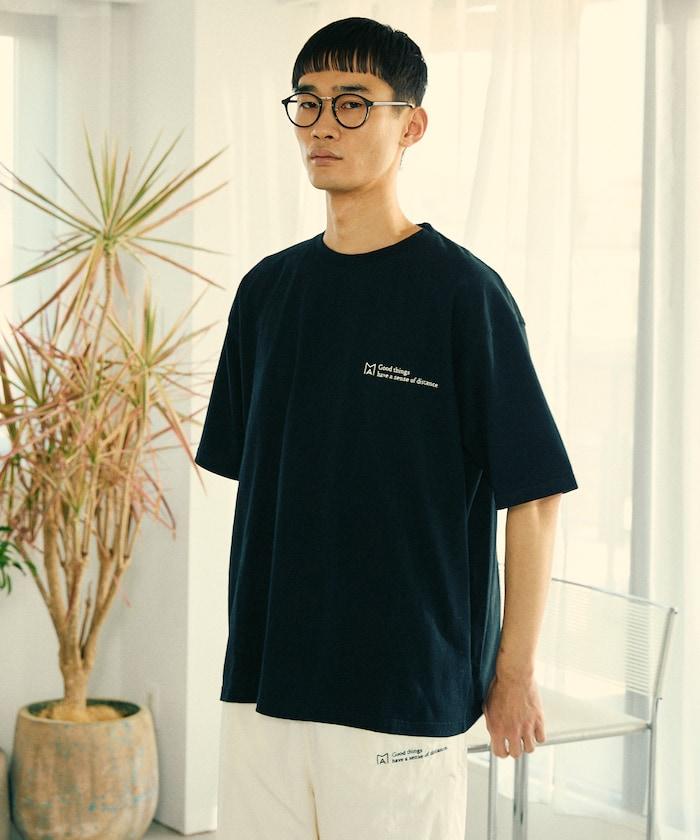 BASIC標誌刺繡T恤 / 單點刺繡短袖T恤