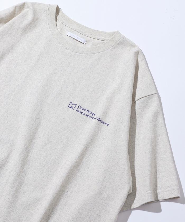 BASIC標誌刺繡T恤 / 單點刺繡短袖T恤