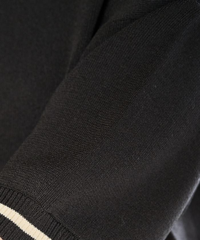 夏季針織連衣裙 線條 短袖 T恤(可手洗)