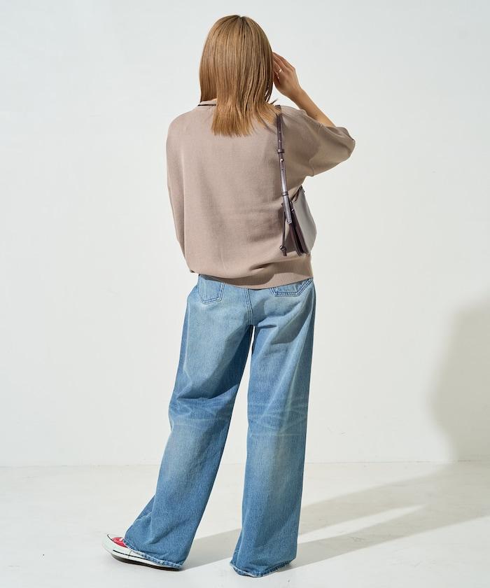 夏季針織連衣裙 線條 短袖 T恤(可手洗)