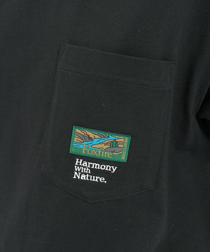 聯名下襬織帶口袋T恤