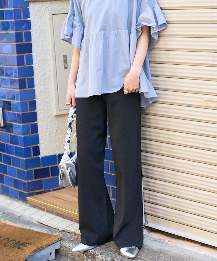 夏季針織寬鬆褲