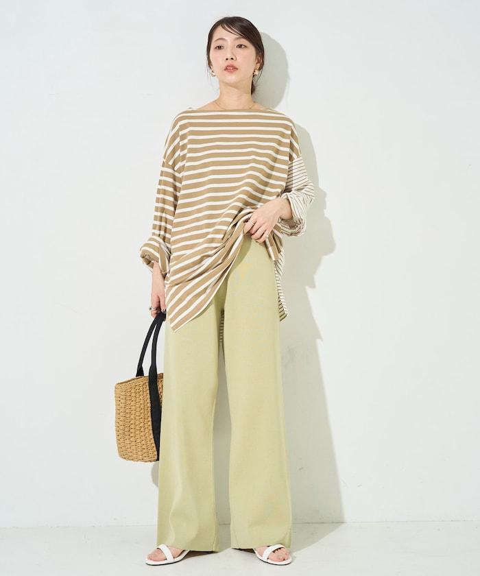 夏季針織寬鬆褲