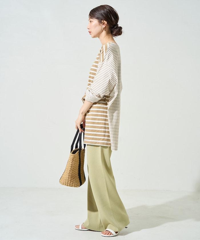 夏季針織寬鬆褲