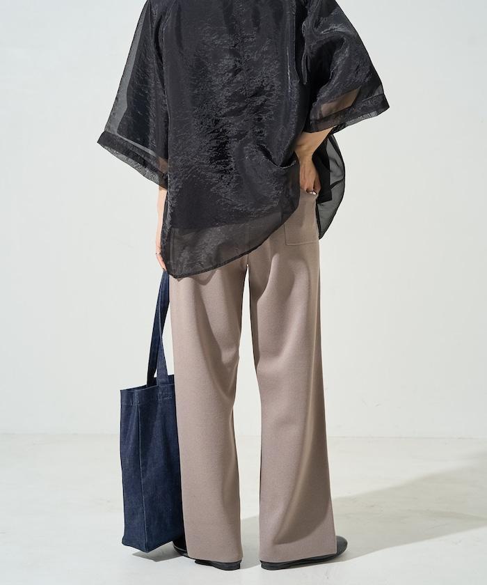 夏季針織寬鬆褲