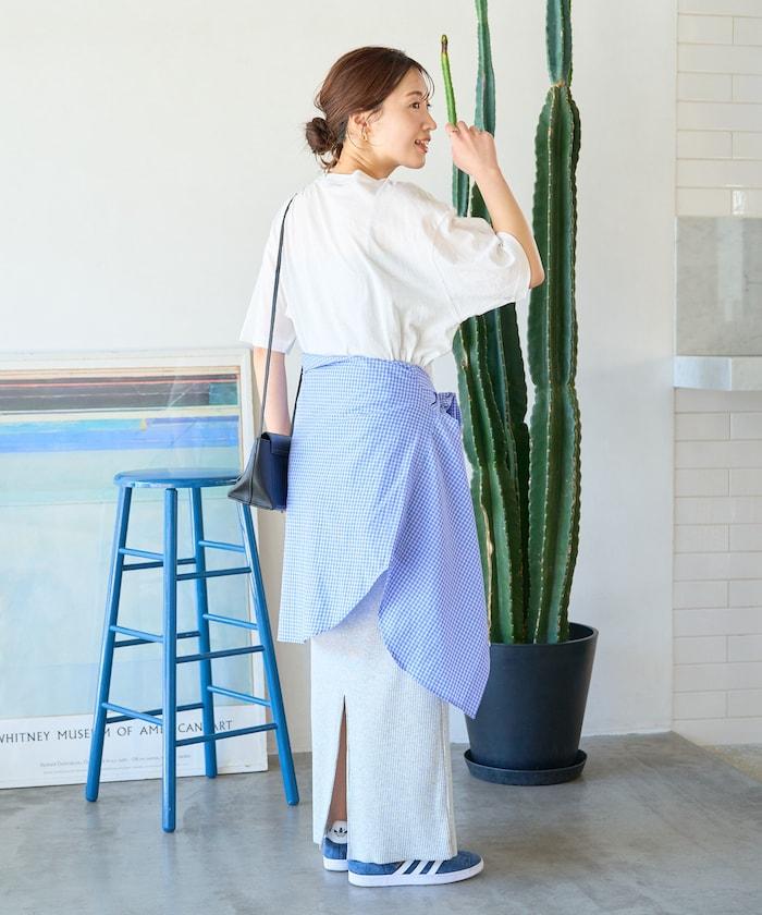 透視 亞麻 半袖 拉鍊衫