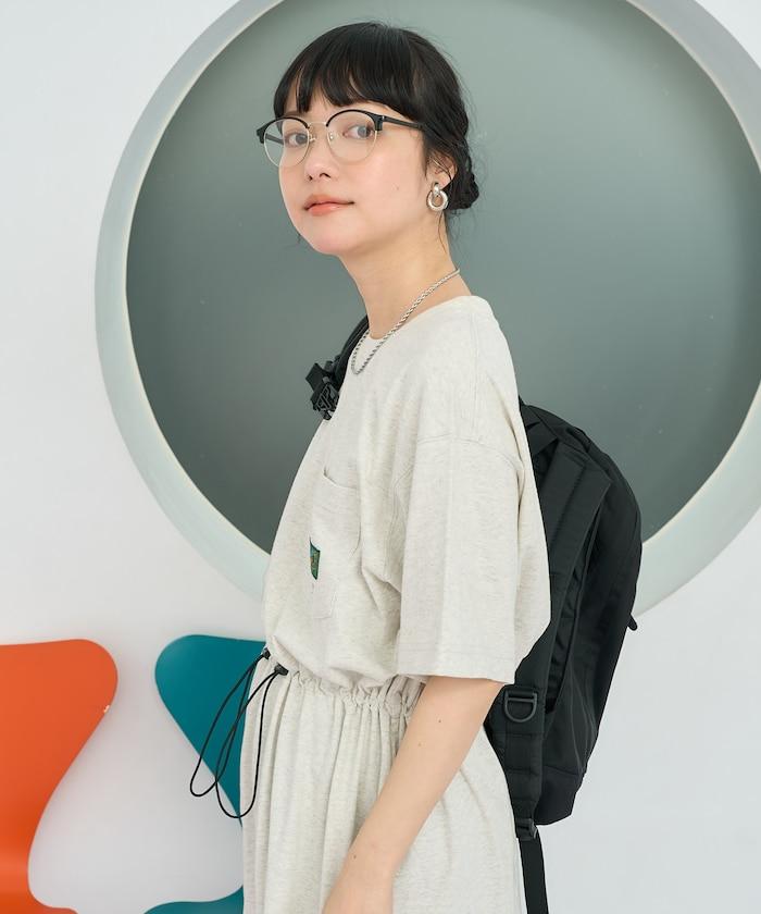 設計 帶腰帶口袋的T恤連衣裙