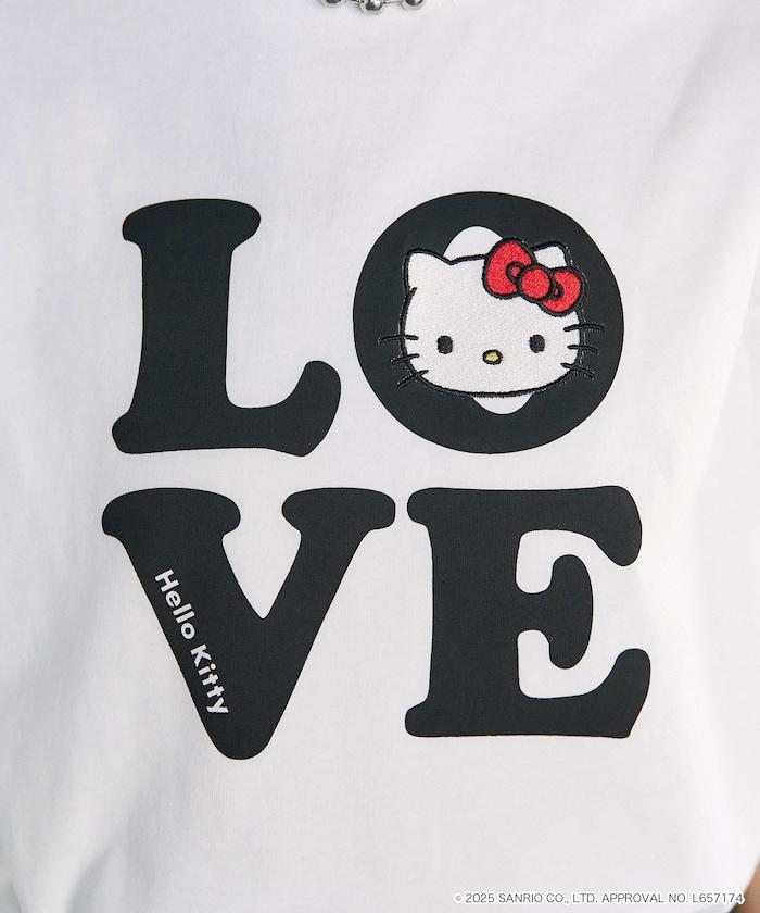 "HELLO KITTY/《Hello Kitty》" LOVE Logo T恤