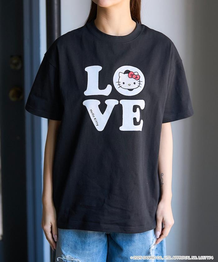 "HELLO KITTY/《Hello Kitty》" LOVE Logo T恤