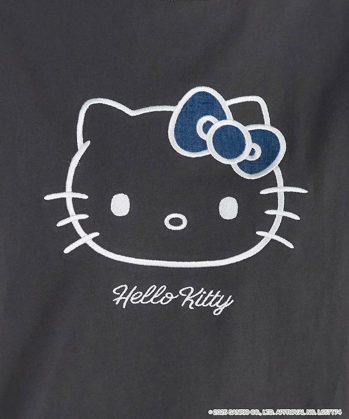 "HELLO KITTY/《Hello Kitty》" 異素材蝴蝶結T恤 限定推出