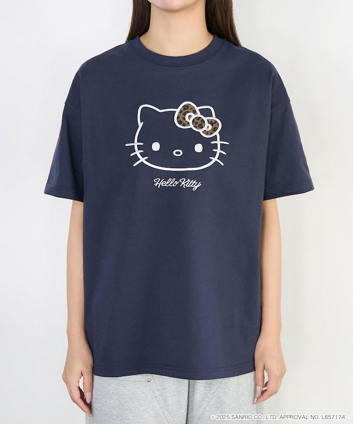 "HELLO KITTY/《Hello Kitty》" 異素材蝴蝶結T恤 限定推出
