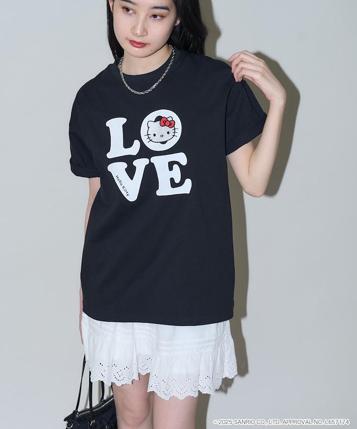 "HELLO KITTY/《Hello Kitty》" LOVE Logo T恤