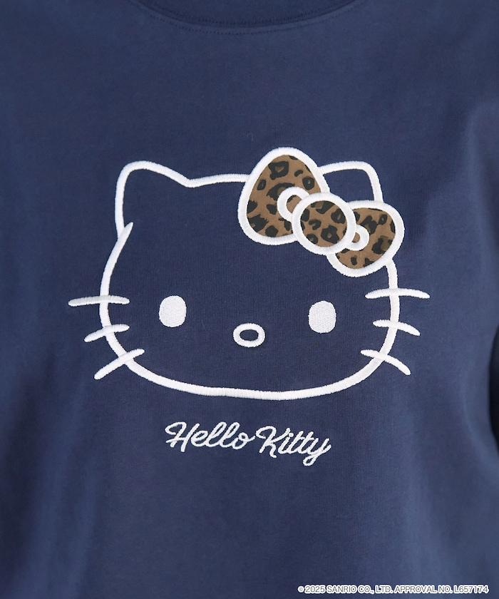 "HELLO KITTY/《Hello Kitty》" 異素材蝴蝶結T恤 限定推出