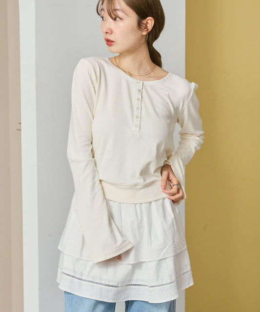 圓領針織套頭衫