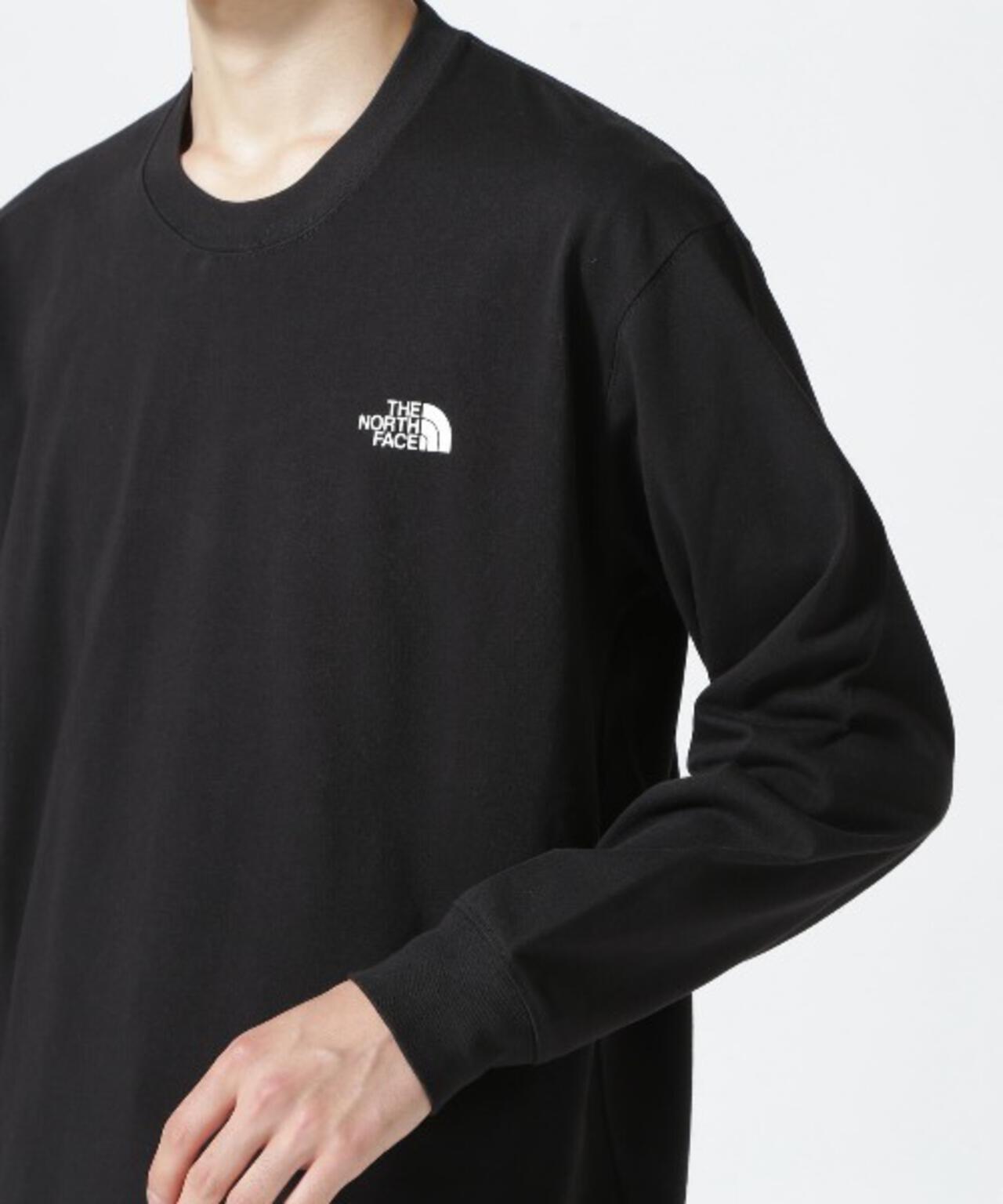 THE NORTH FACE/北面長袖方塊logoT恤