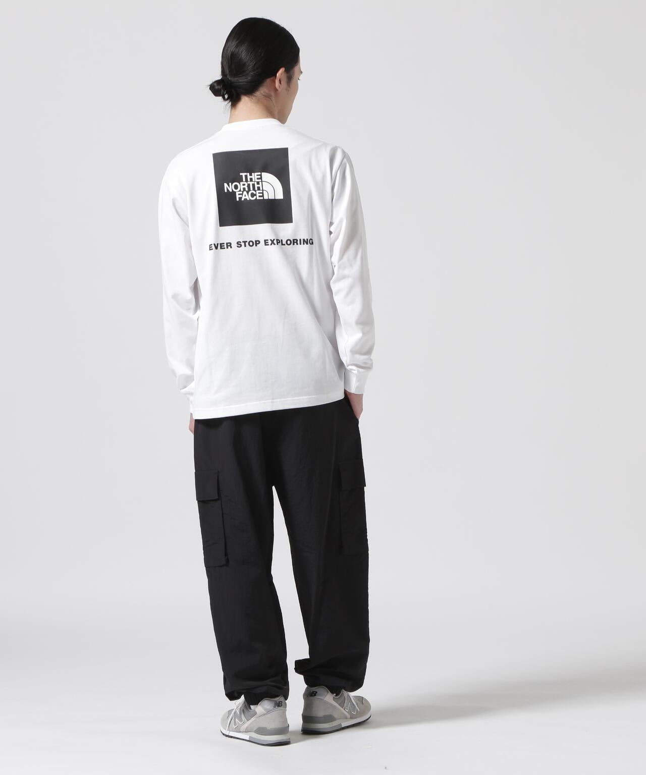 THE NORTH FACE/北面長袖方塊logoT恤