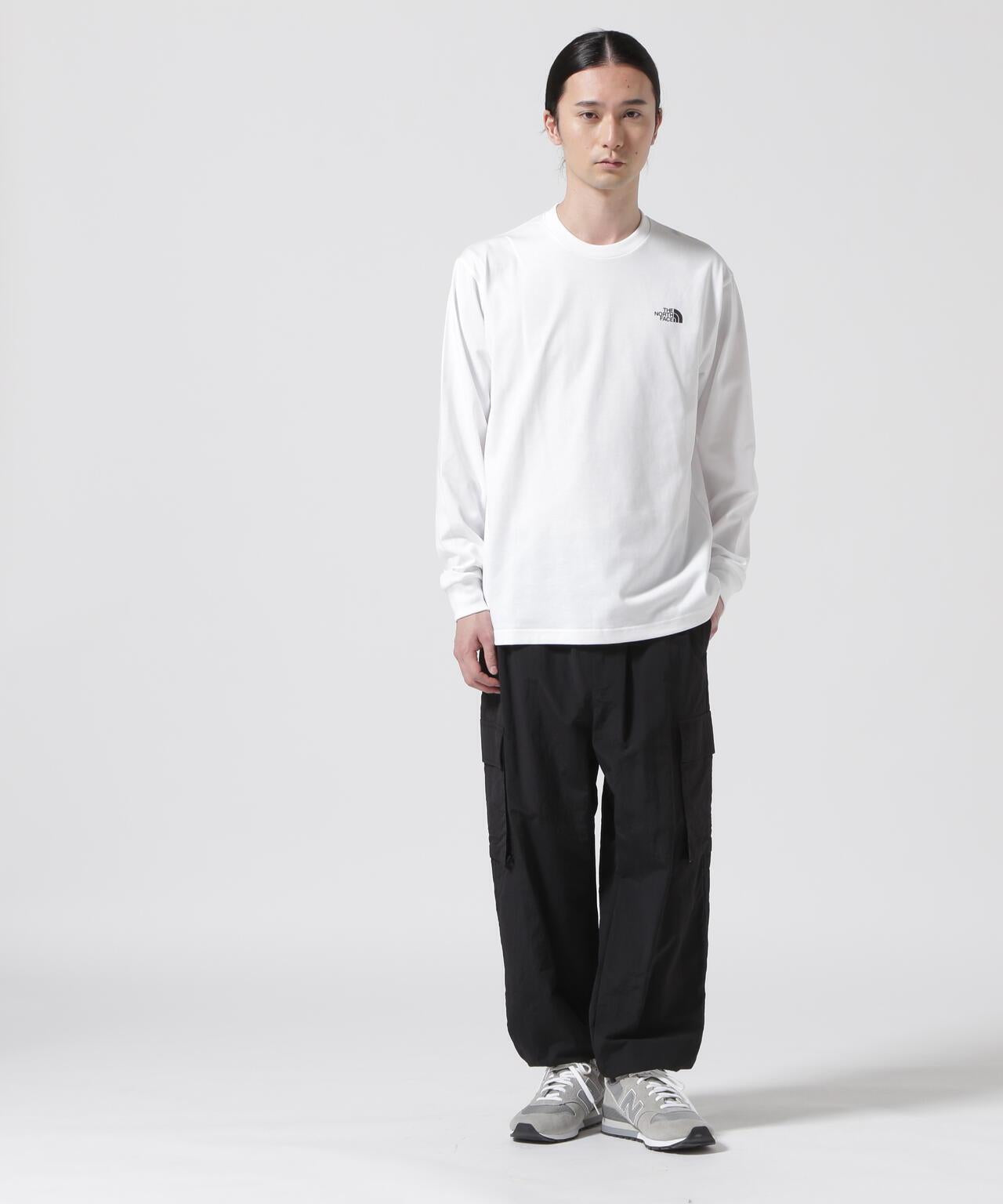 THE NORTH FACE/北面長袖方塊logoT恤
