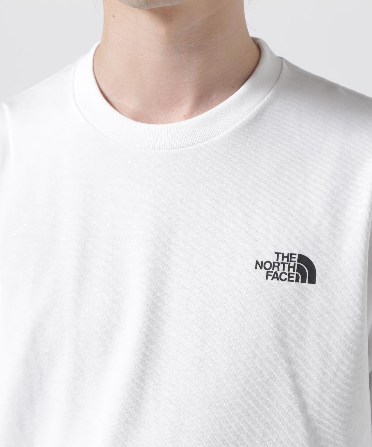 THE NORTH FACE/北面長袖方塊logoT恤