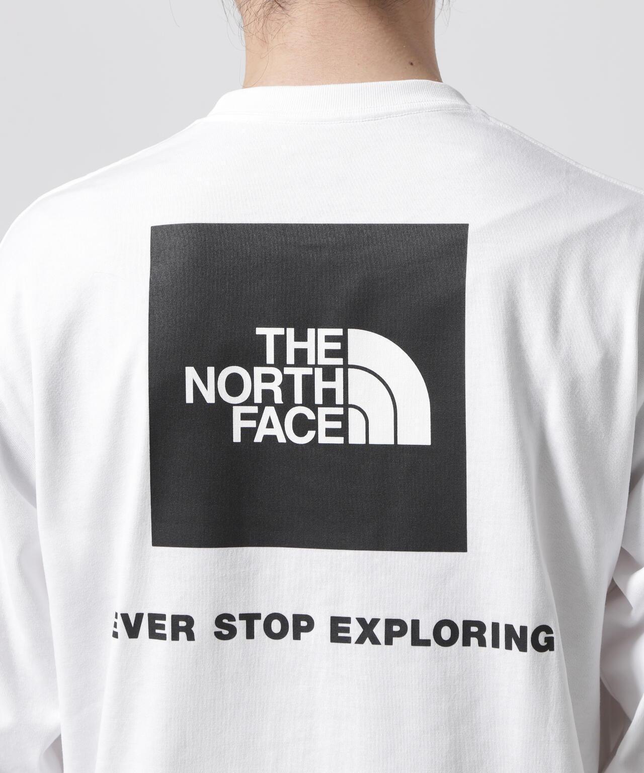 THE NORTH FACE/北面長袖方塊logoT恤