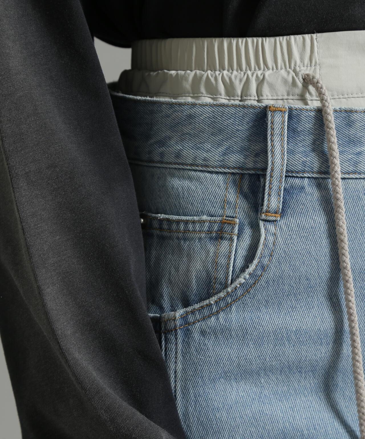 《 LIMITED Belle LINE》W型牛仔褲/