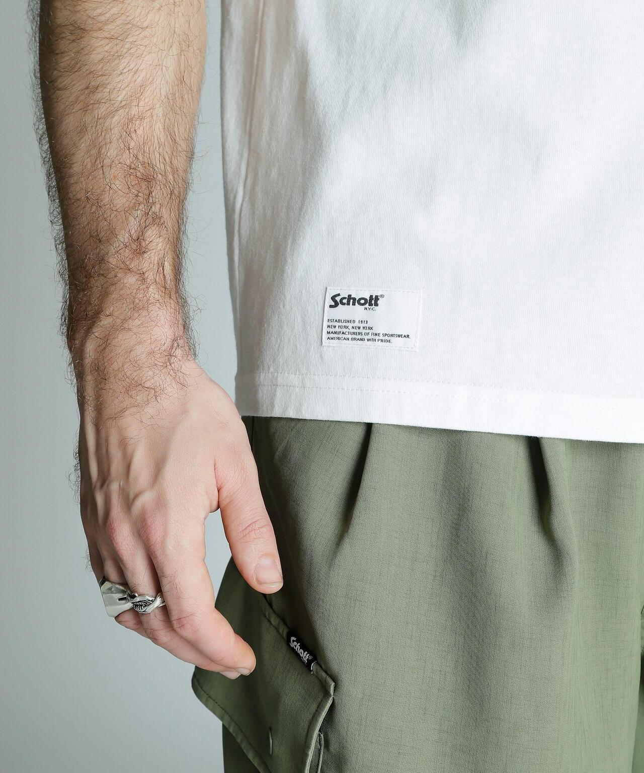 刺繡T恤 衫 Schott NYC