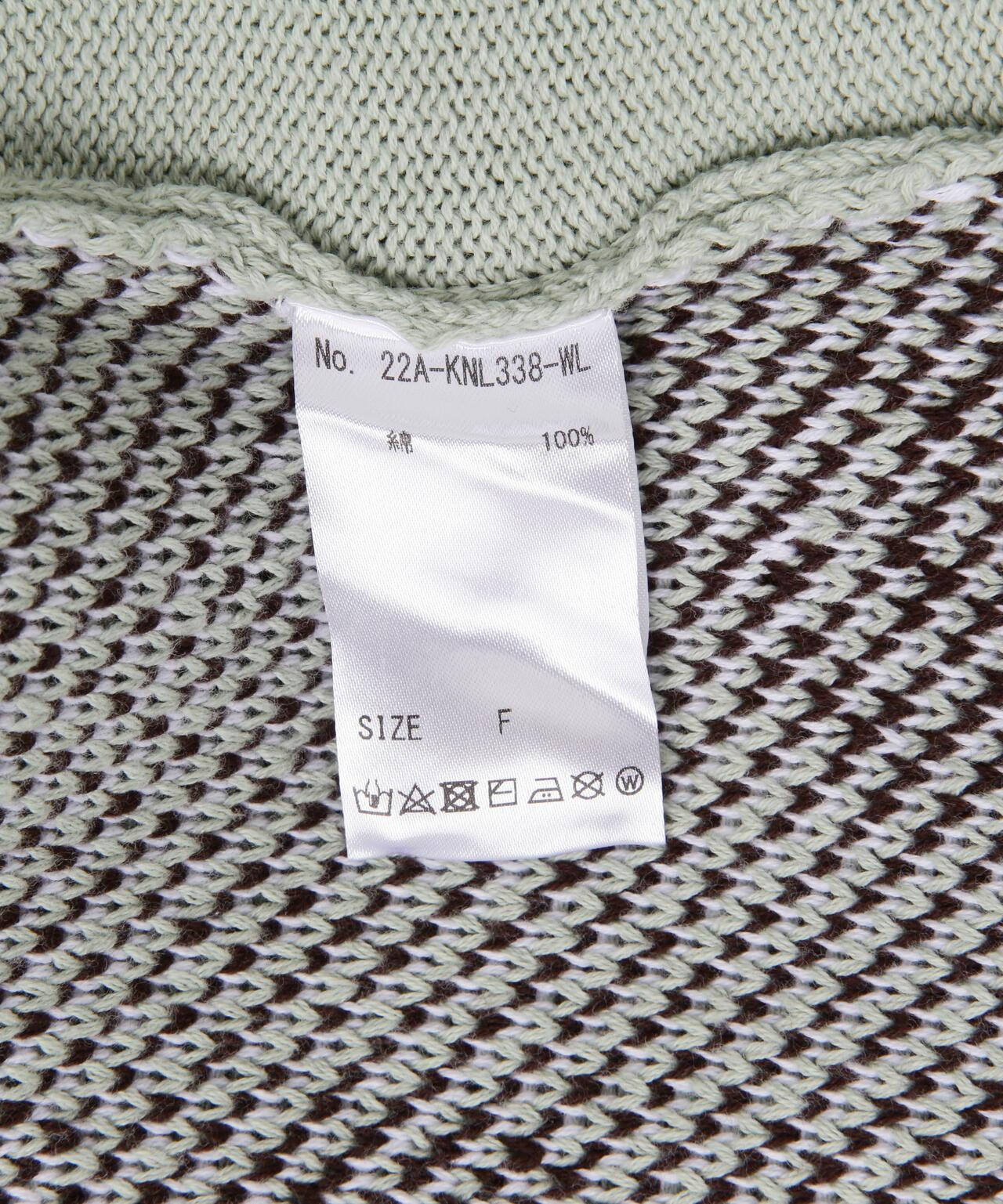 WHITELAND/白色土地/印花開衫/緞面卡迪根