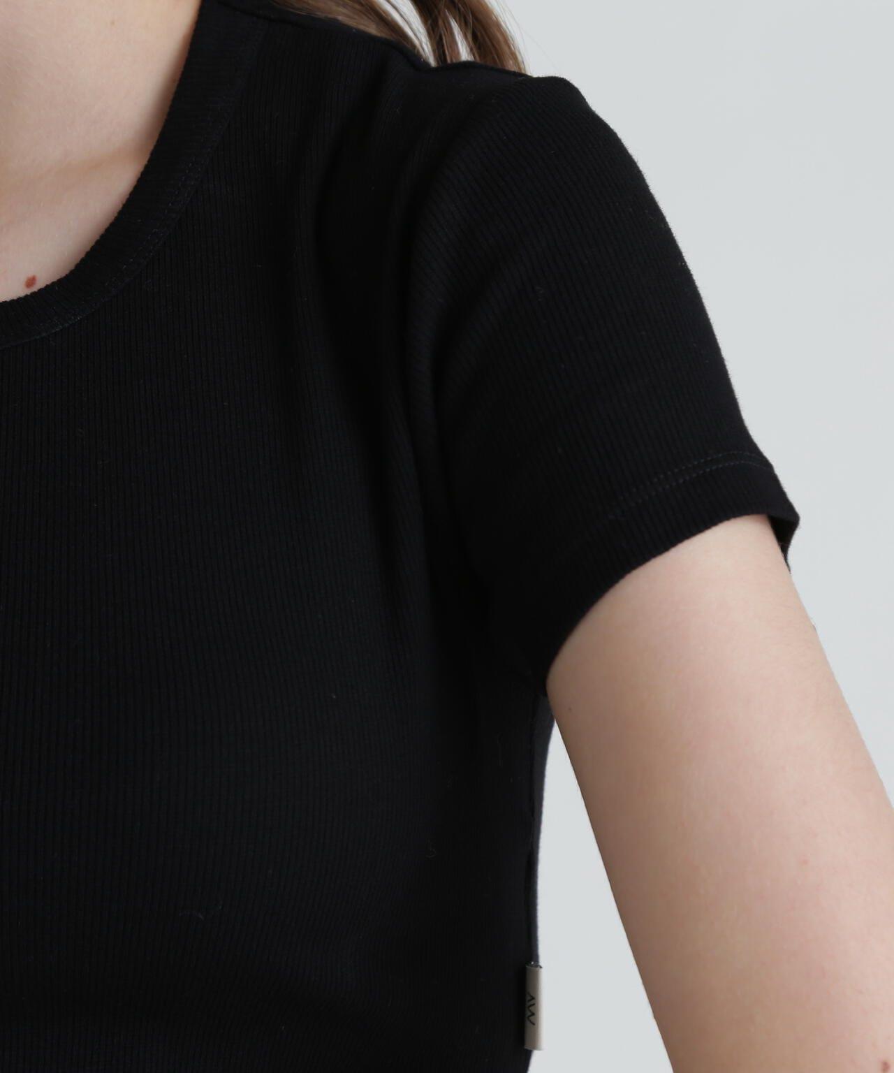 S/S LOGO RUBBER TAPE TOPS/標誌橡膠帶上衣