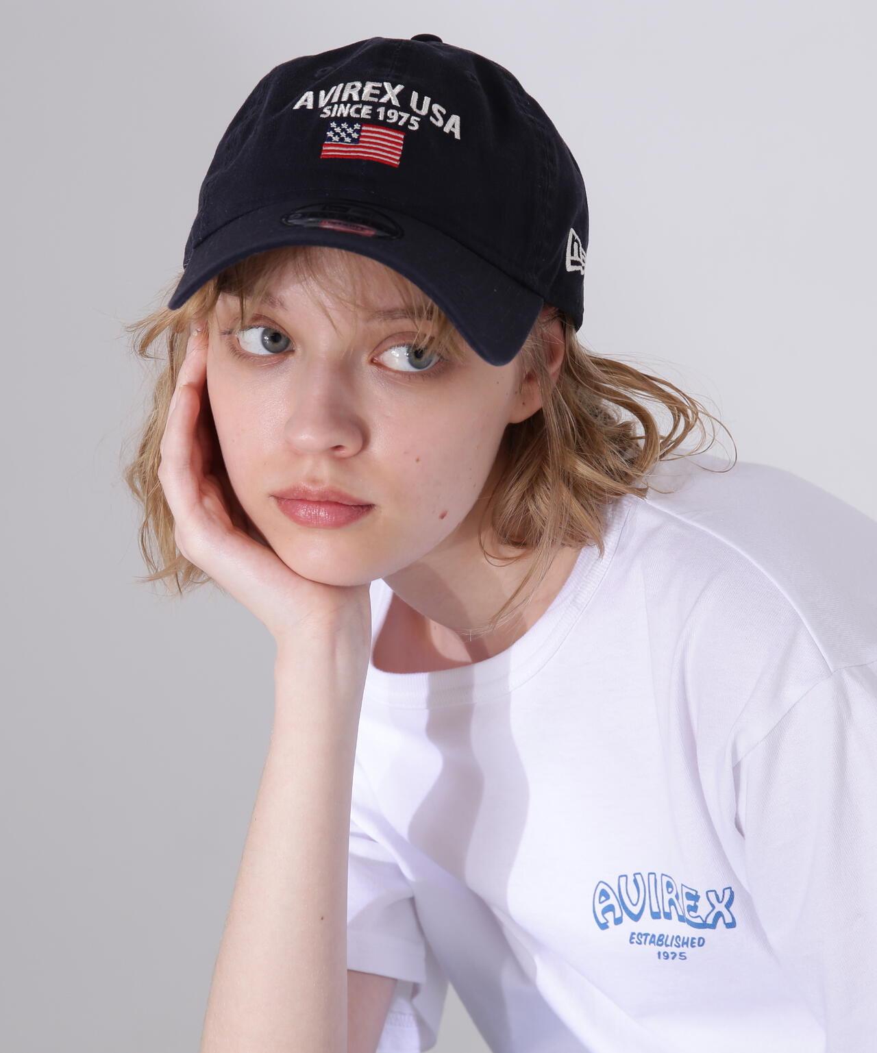 直營店限定/×紐埃拉 球衫帽 美國國旗/ AVIREX×NEW ERA 9TWENTY 球衫帽