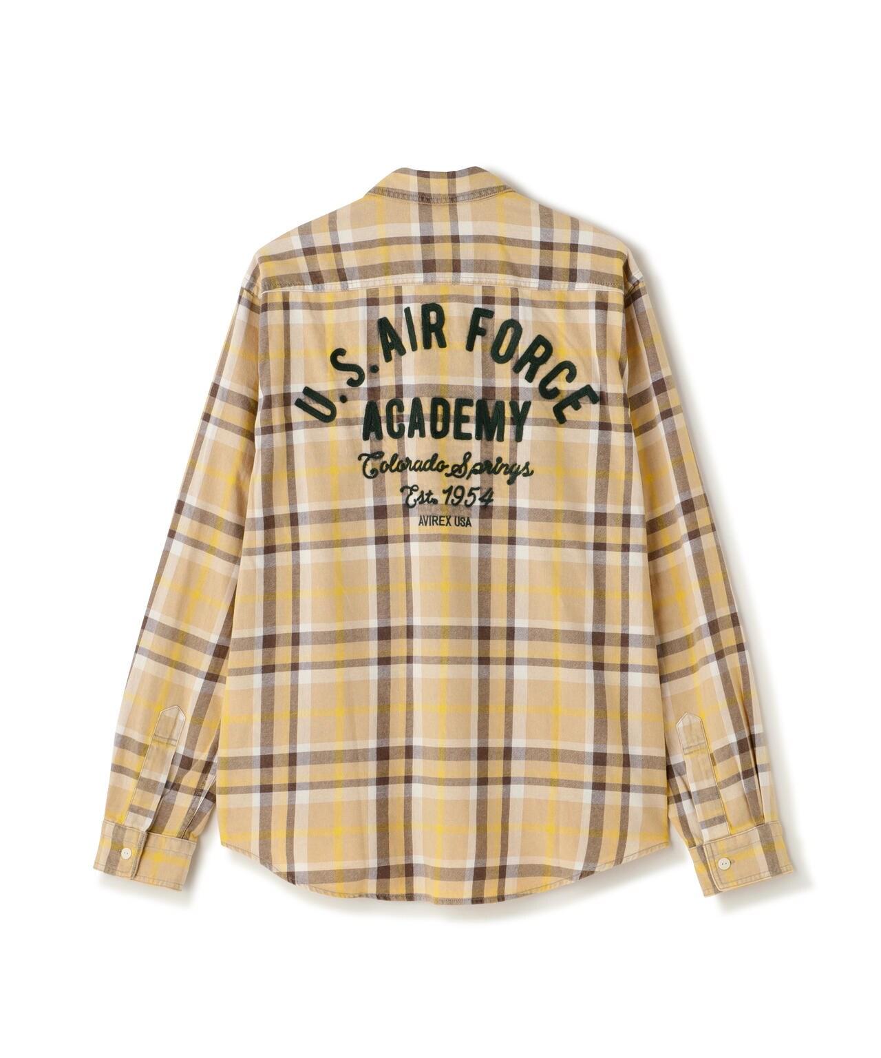 FADE CHECK SHIRT "USAFA" / 褪色格子襯衫 / AVIREX / 阿維雷克斯