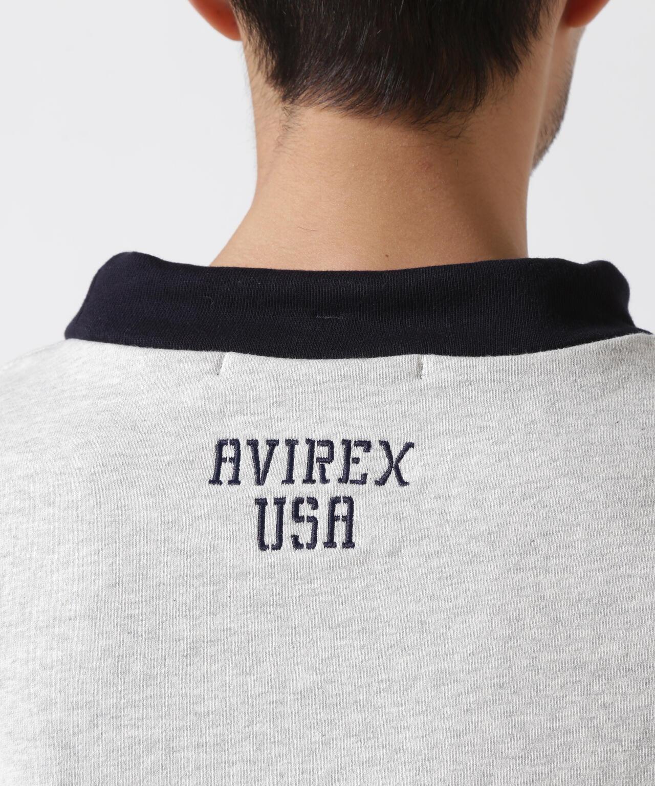 《直營店限定》美國海軍高領衛衣 / 模擬領衛衣 / AVIREX / 阿維雷克斯