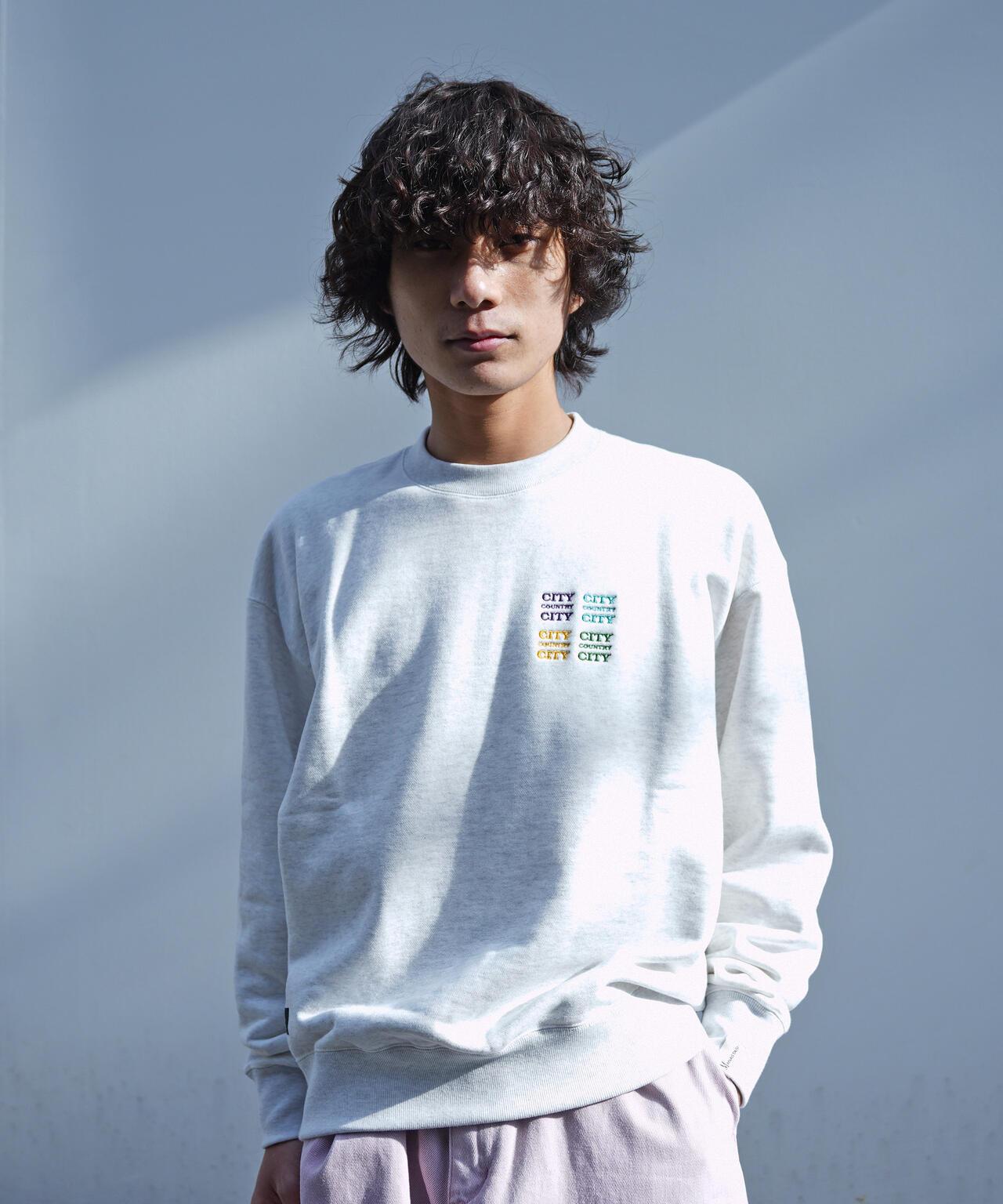 城市鄉村城市×MANASTASH刺繡標誌衛衣
