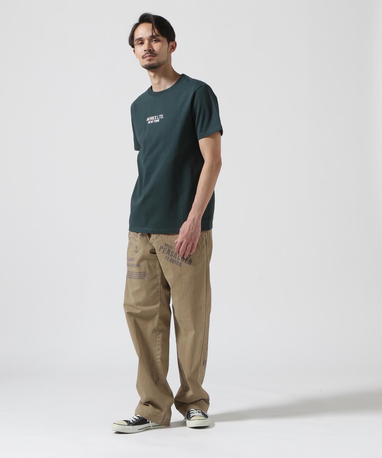 《&DEPOT限定》短袖圓領T恤 'AVIREX LIMITED NY'