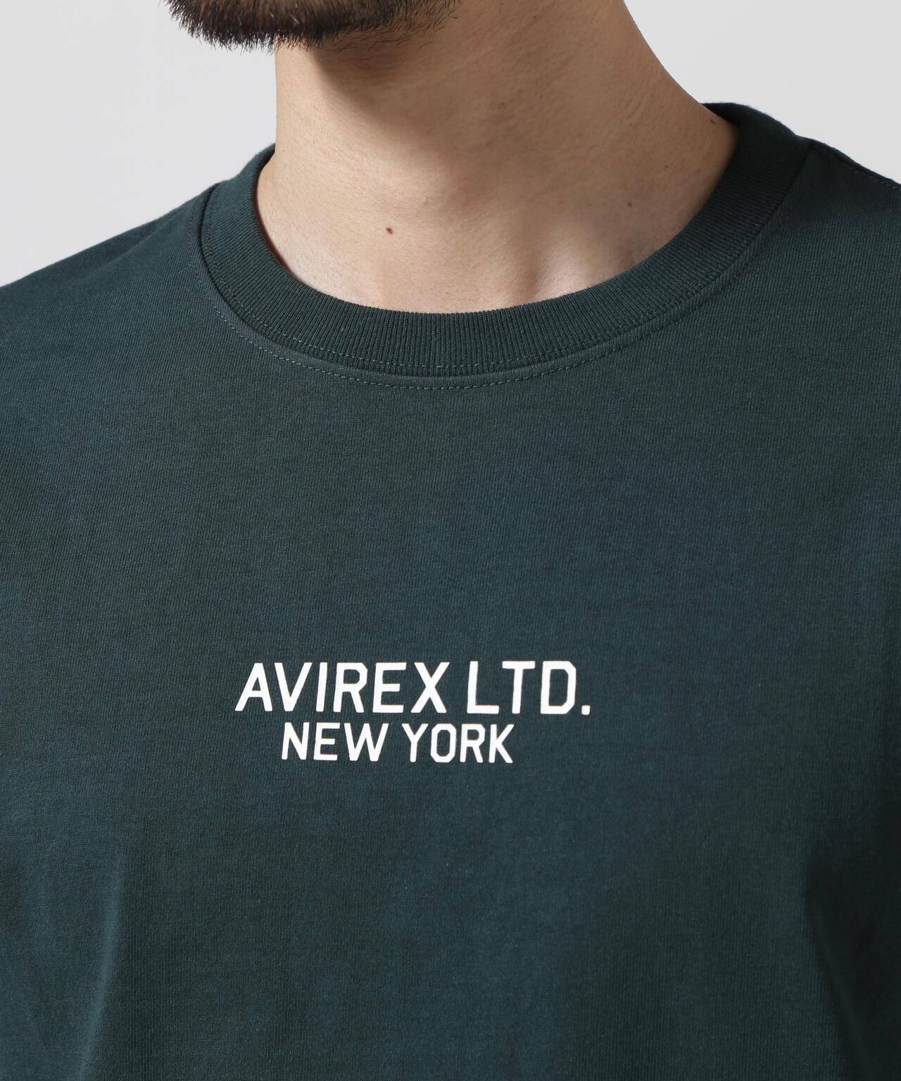 《&DEPOT限定》短袖圓領T恤 'AVIREX LIMITED NY'