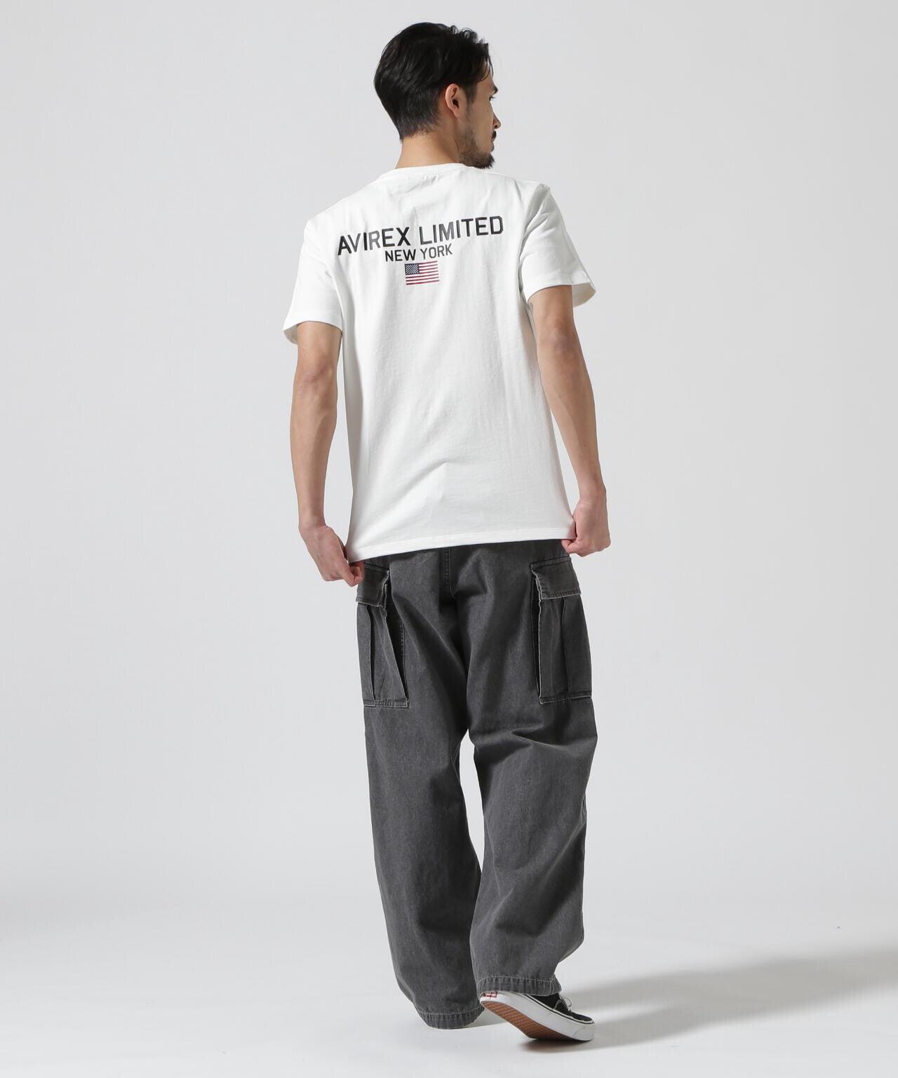 《&DEPOT限定》短袖圓領T恤 'AVIREX LIMITED NY'